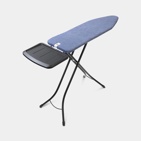 Brabantia strijkplank b 124x38cm denim blue met stoomunithouder