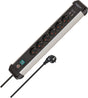 Brennenstuhl premium-alu-line stekkerdoos met usb 6-voudig 3m h05vv-f 3g1,5