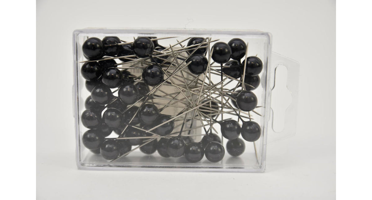 Pushpins zwart 10mm 50stk