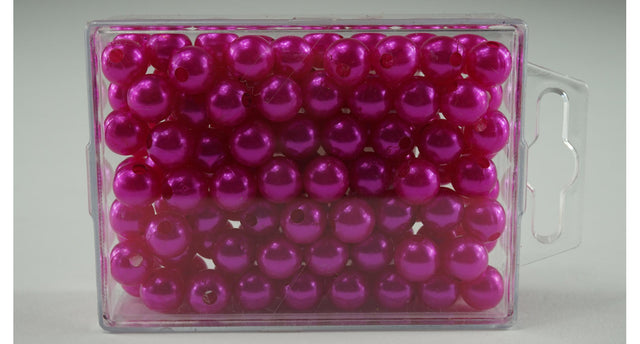 Parels 10 mm fuchsia 115stk