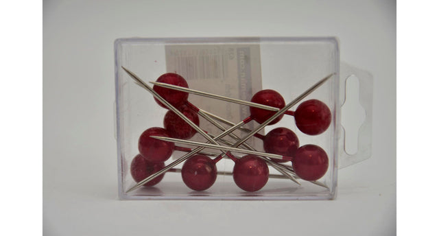 Pushpins rood 15mm 10stk
