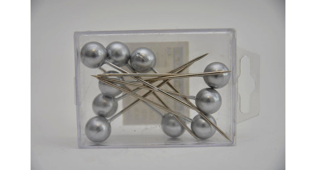 Pushpins zilver 15mm 10stk