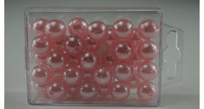Parels 14 mm roze 35stk
