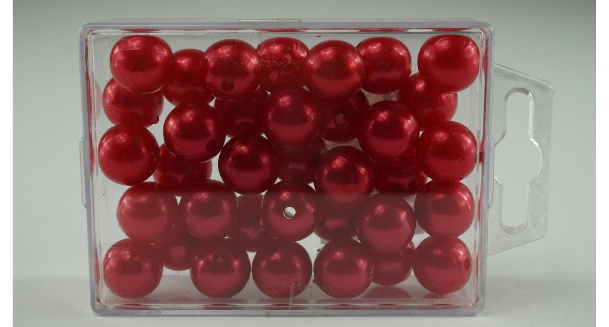 Parels los rood 14mm 35 stuks