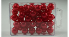 Parels los rood 14mm 35 stuks
