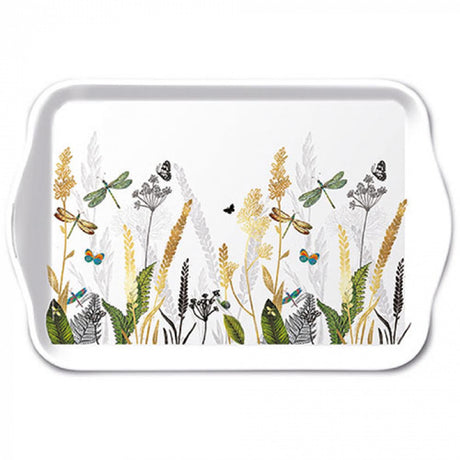 Ambiente tray ornamental flowers 13x21cm