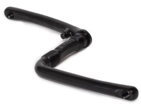 Bmx crank one piece zwart