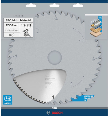 Bosch cirkelzaagblad multi material 300 x 30 x 3,2 mm - 96