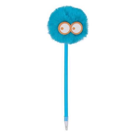 Balpen met pompom zwartschrijvend