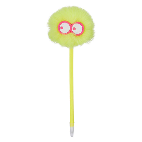 Balpen met pompom zwartschrijvend