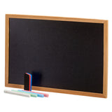 Krijtbord 21x30cm met 4 krijtjes en spons