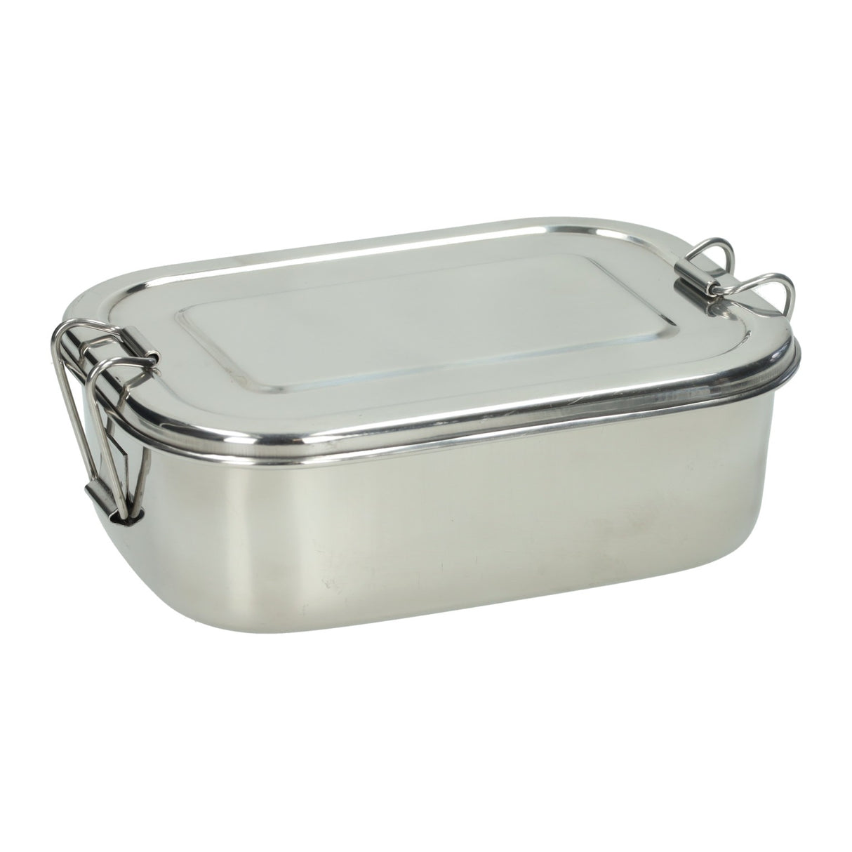 Lunchbox van rvs - 18x13x6,8cm