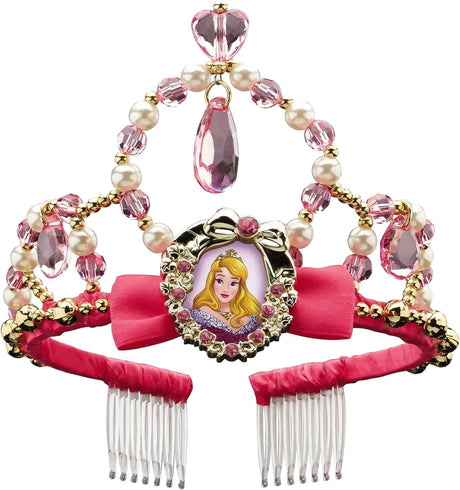 Disguise disney sleeping beauty aurora tiara kroon kinderen - roze one size
