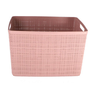 Curver opbergmand jute-look 20l roze