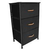 No brand kast met 3 inklapbare lades en ijzeren frame 45x30x73