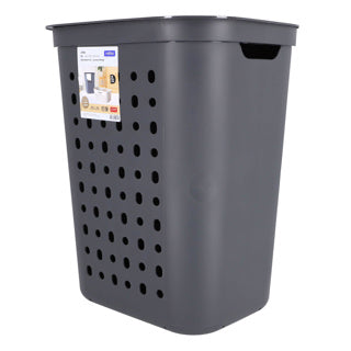 Rotho wasmand jona kunststof kleur antraciet , inhoud 55 liter
