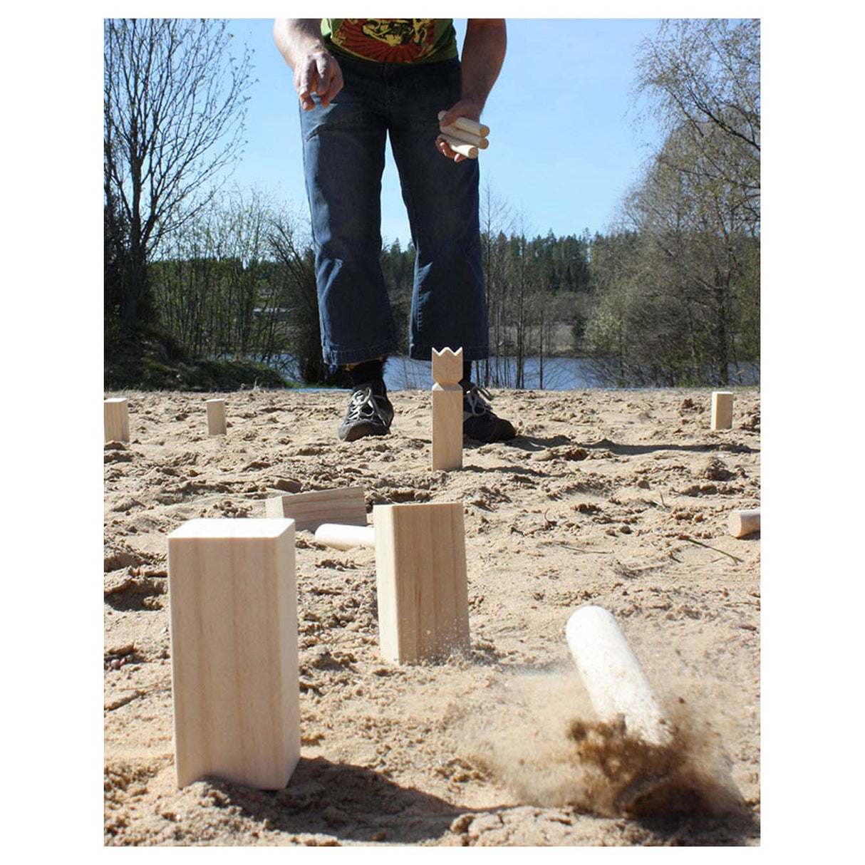 Selecta kubb viking houten werpspel