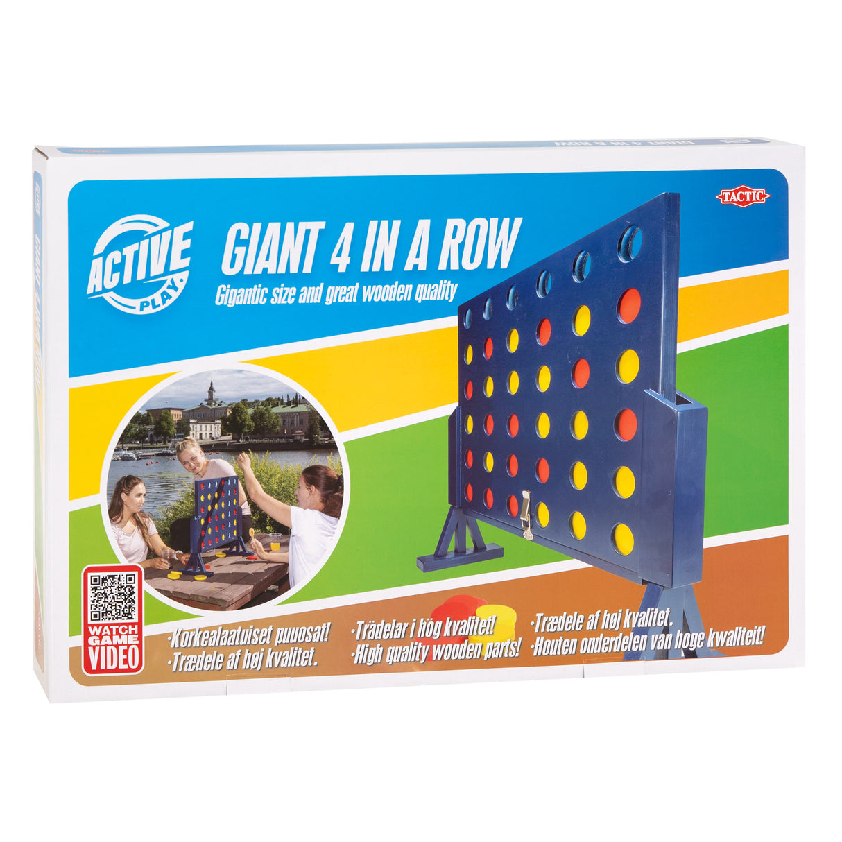 Tactic Giga 4 in a row of wooden game XL