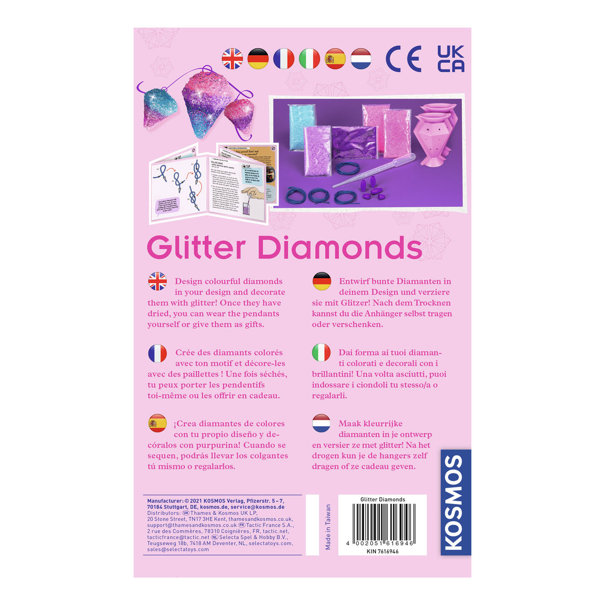 Faire des diamants de paillettes cosmos