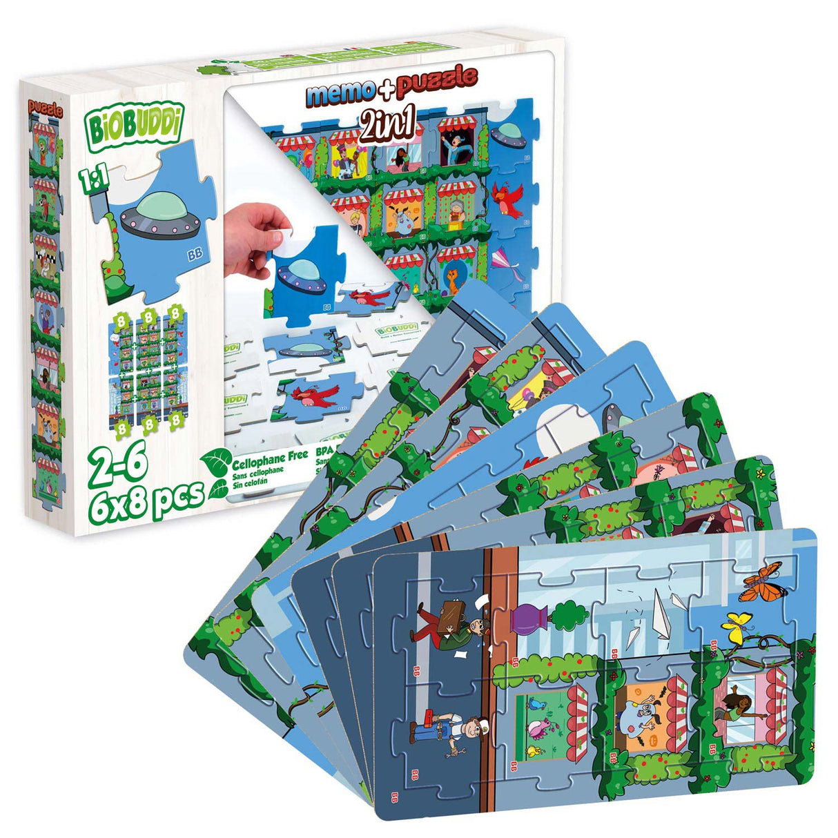 Biobuddi 2in1 Puzzle a Memo City Life