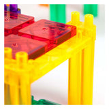 Picasso tiles tactic - constructiespeelgoed - magnetic tiles - magnetische tegels - race track - stem speelgoed - magnetische racebaan met 2 led auto's - 50-delig - vanaf 3 jaar