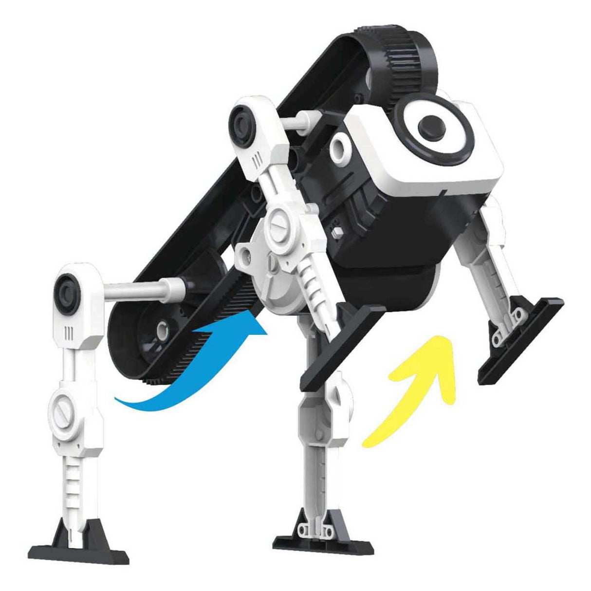 Kosmos flip monster – experimenteerset – bouw je eigen springende monsterrobot – werkt met tandwielen, veermechaniek en katapultwerking – flip monster