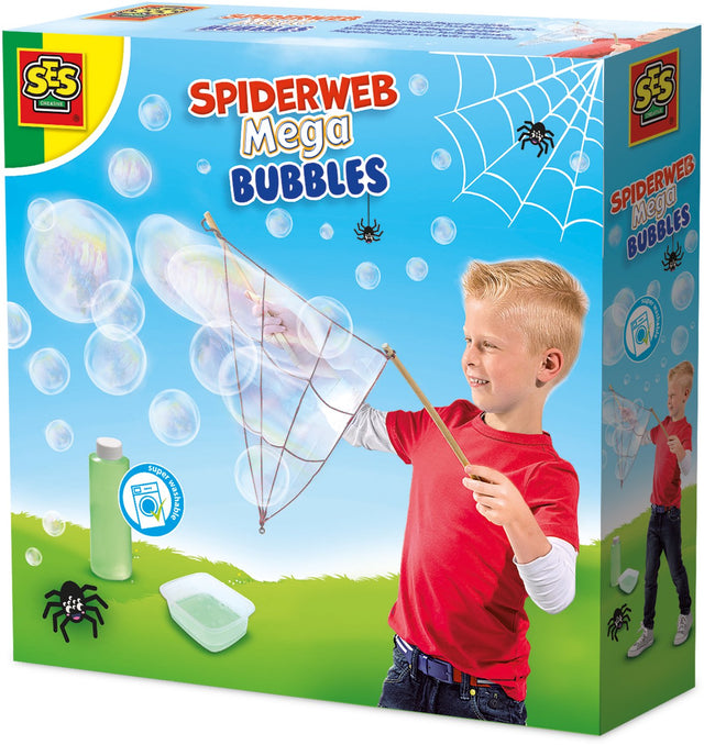 Ses creative ses - spinnenweb mega bubbles - sterk bellenblaassop - maak een spinnenweb van bellen in één keer