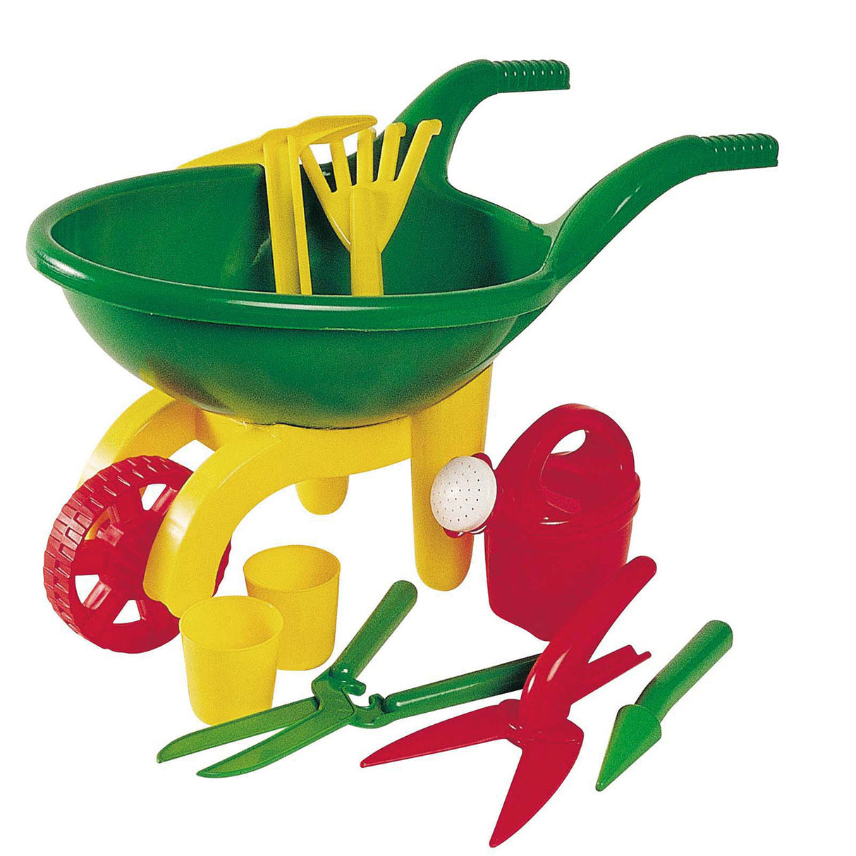 Basic wheelbarrow with garden tools 9-piece