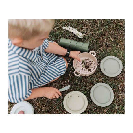 Dantoy speelgoed servies green bean - duurzaam eetservies 22-delig.