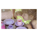 Dantoy koffieset roze, lila 17dlg.