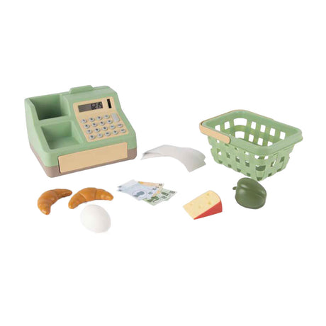 Dantoy kassa met winkelmandje en accessoires