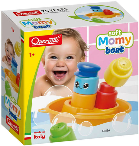 Quercetti momy boot met zachte blokken.