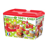 Ecoiffier 100% Chef Hamburger Set 25dlg.