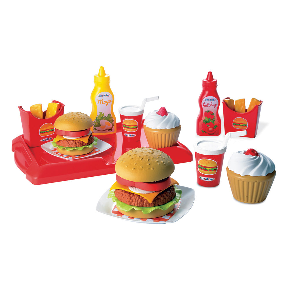 Ecoiffier 100% Chef Hamburger Set 25dlg.