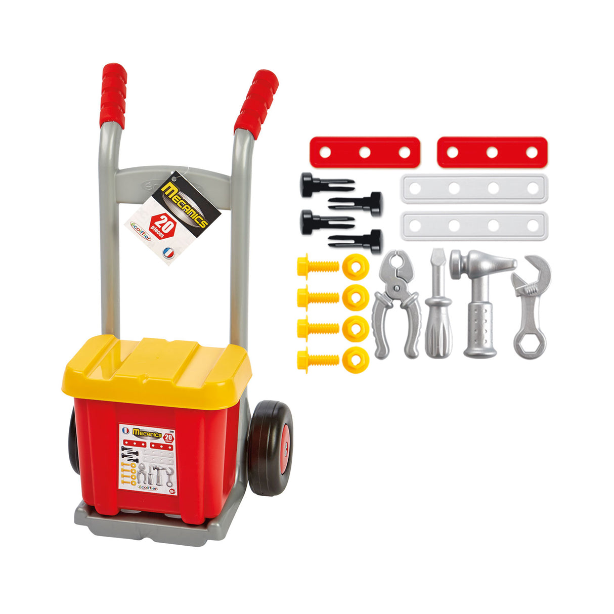 Den Eciffier Mecanics Hand Truck mat Toolbox