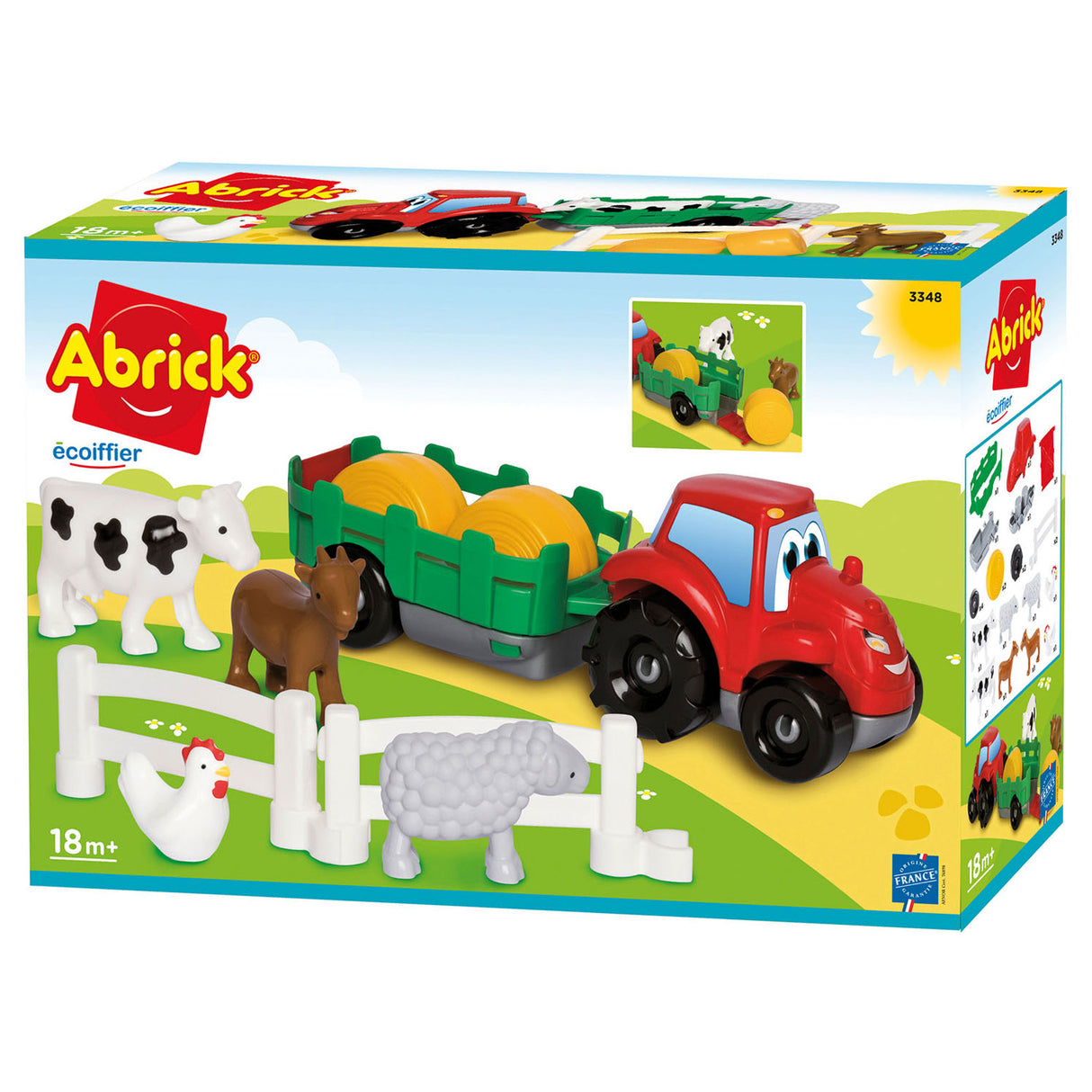 Abrick -traktor med trailer