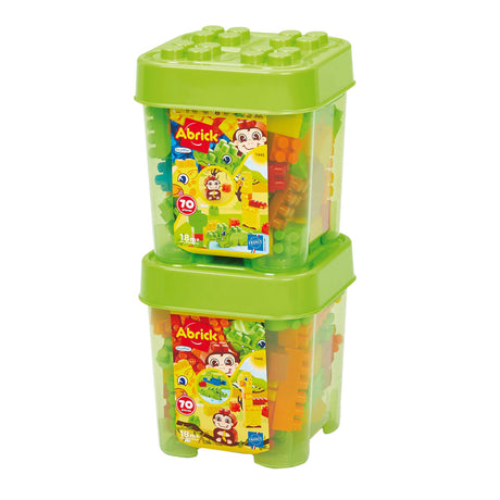 Écoiffier ecoiffier abrick bouwblokken jungle in opbergbox - 70dlg.