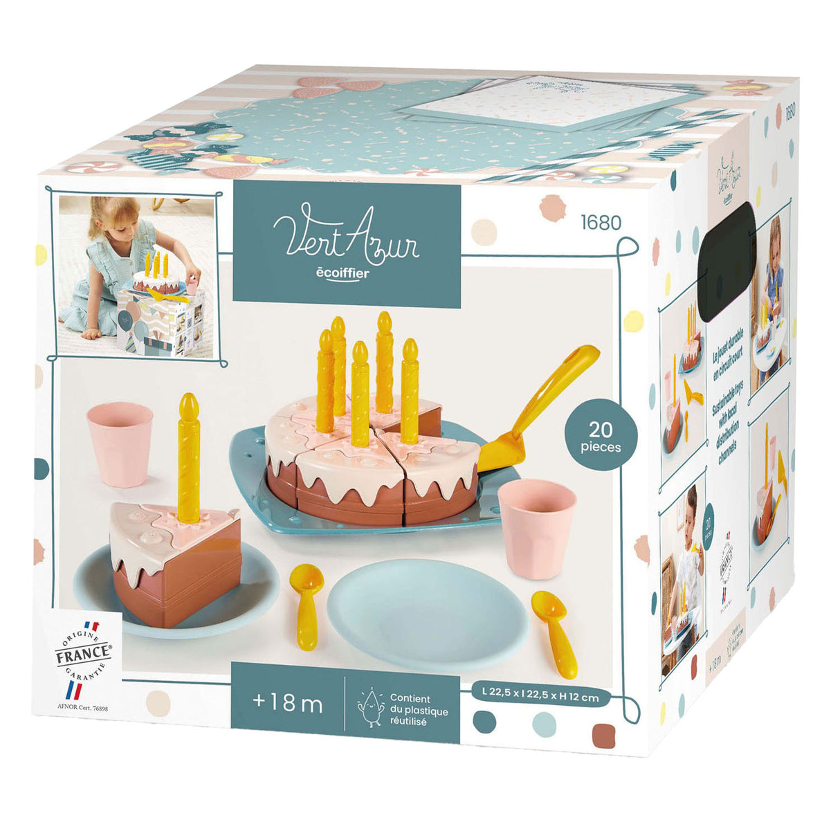 Ekoiffier Playets Birthday Cake Play Set, 20dlg.