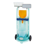 Ecoiffier schoonmaak trolley blauw - 5dlg.