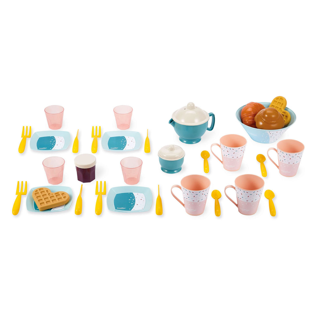 Ekoiffier Breakfast Play Set in Storage Box, 35DLG.