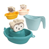 Abrick Bath Boats Animals con lata de riego, 7dlg.