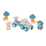 Abrick Ecoiffier Baby My First Tractor con animali divertenti, 25dlg.