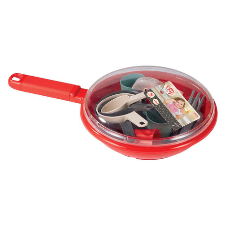 Ecoiffier 100% chef servies en bestek in pan - 19dlg.