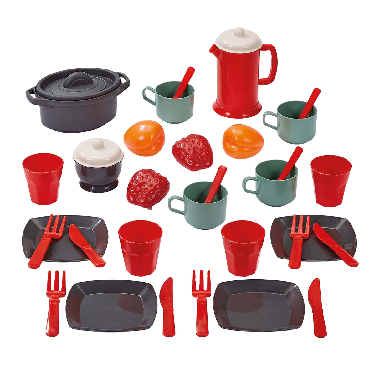 Ecoiffier 100% Chef EetSet med Playets, 34dlg.