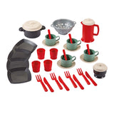 Ecoiffier 100% chef eet conjunto con sartenes, 35dlg.