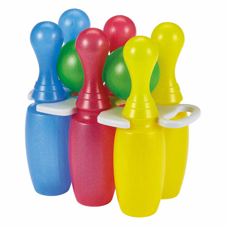 Ecoiffier bowlingset met 6 kegels en 2 ballen