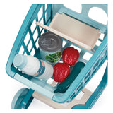 Ecoiffier vert azur gevulde winkelwagen met babypop - 8dlg.