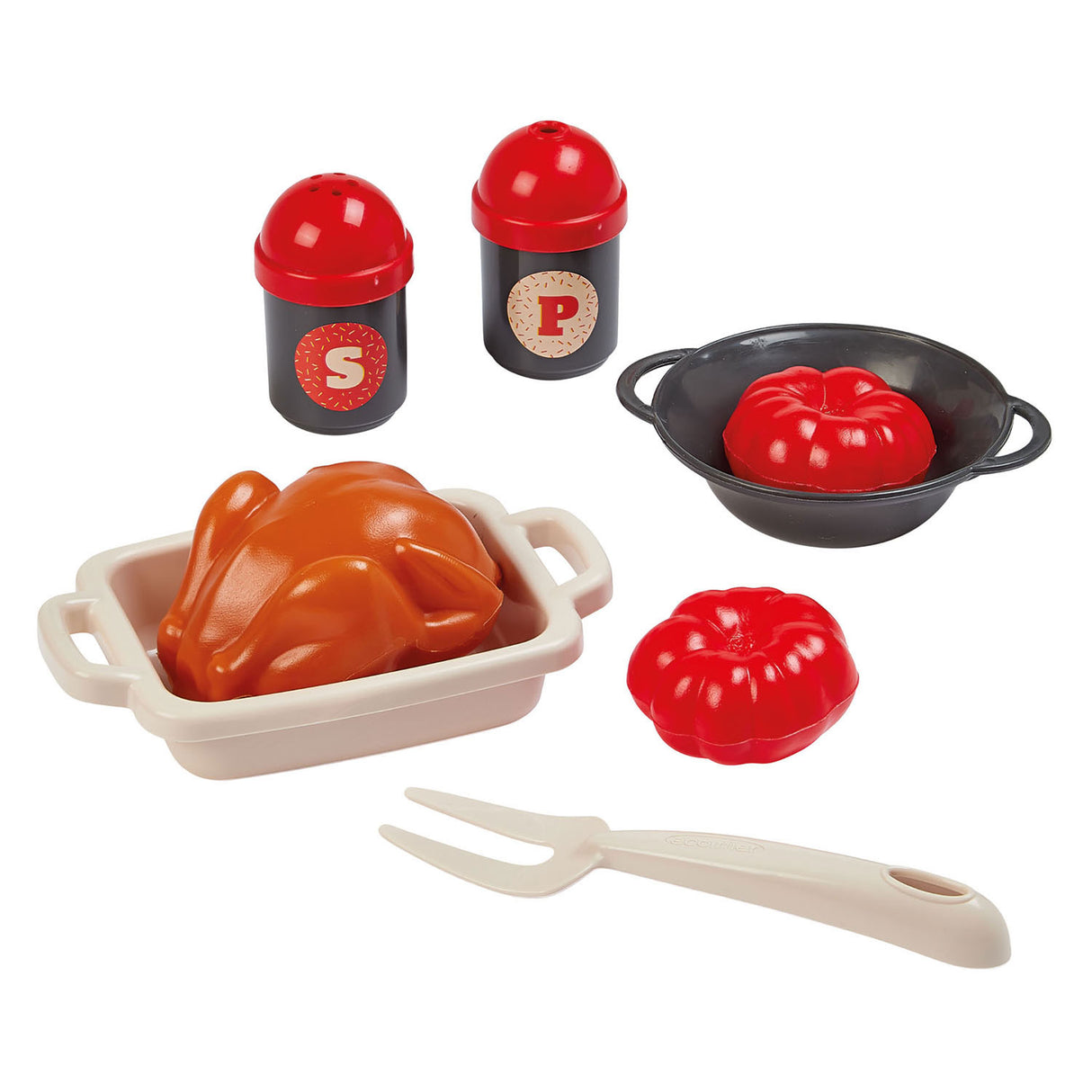 Ecoiffier 100% chef eten en servies set - 100dlg.