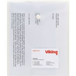 Documentmap vk pp 180g m2 a5 21,5x18cm transparant staand cap. 100vel drukknop