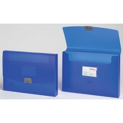 Documentenbox viking pp a4 33,5x24cm blauw clipsluiting 250vel